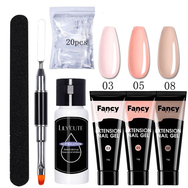 Fancy Nail - KIT PolyGel para Unhas de Salão sem Sair de Casa