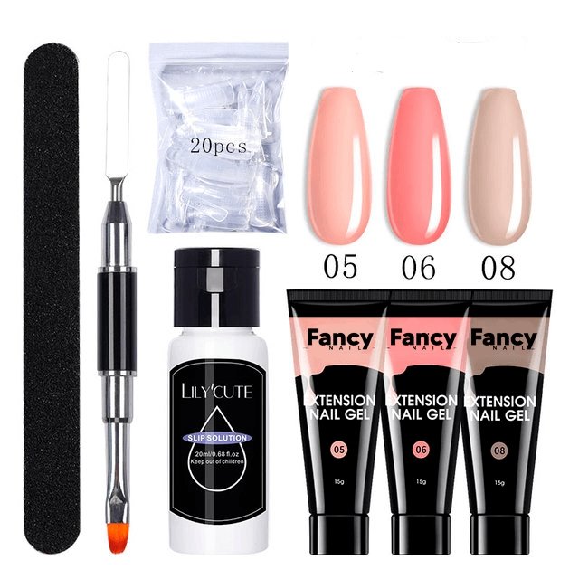 Fancy Nail - KIT PolyGel para Unhas de Salão sem Sair de Casa