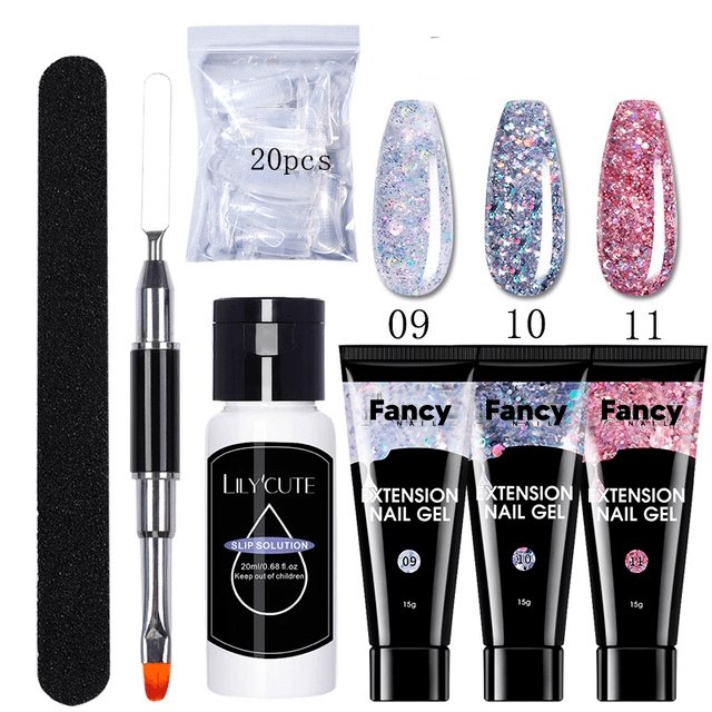 Fancy Nail - KIT PolyGel para Unhas de Salão sem Sair de Casa