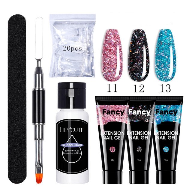 Fancy Nail - KIT PolyGel para Unhas de Salão sem Sair de Casa