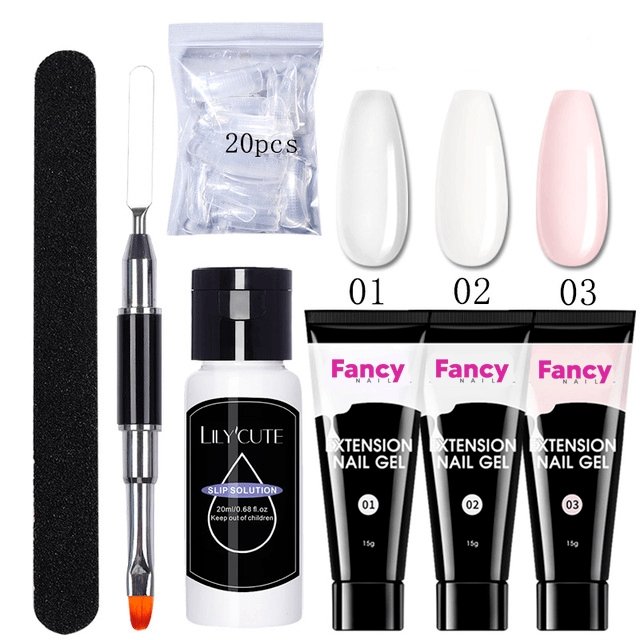 Fancy Nail - KIT PolyGel para Unhas de Salão sem Sair de Casa