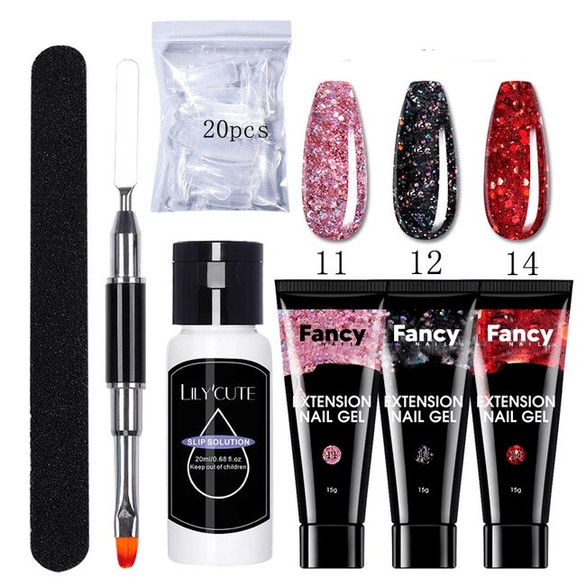 Fancy Nail - KIT PolyGel para Unhas de Salão sem Sair de Casa