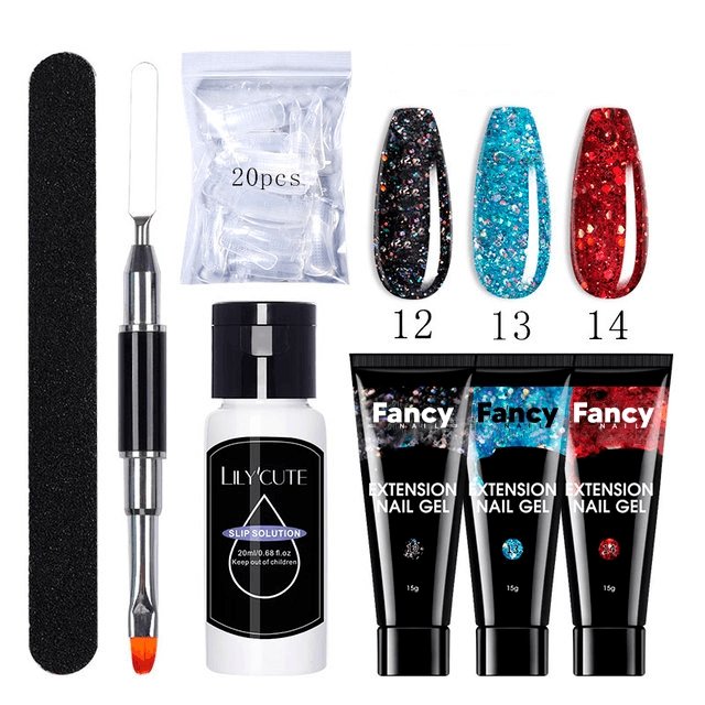 Fancy Nail - KIT PolyGel para Unhas de Salão sem Sair de Casa